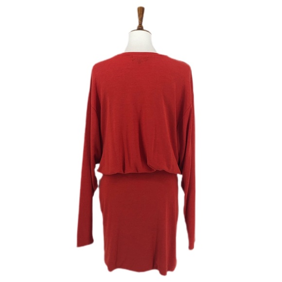 Something Navy Red Knit Long Sleeve Dress, NWT - Picture 5 of 10